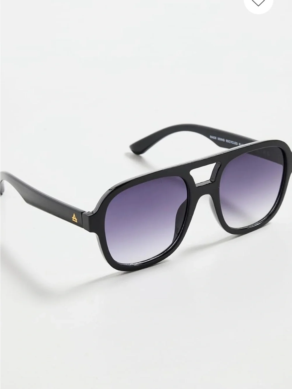 Oversized Black Gradient Lens Women's Sunglasses